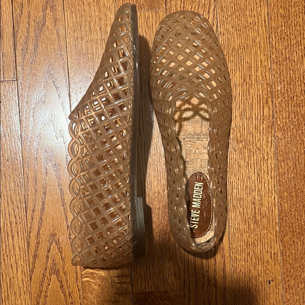 Steve Madden Women's Tan Jelly Loafers